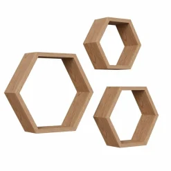 Praktisch Im Flur|Regale|best home products Regal-Set 3-tlg. Wabe Eiche