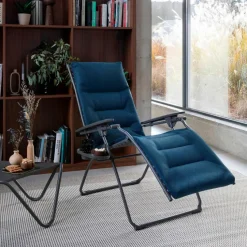 Gartenstühle|Lafuma Mobilier Relaxsessel Evolution, basalt Bleu