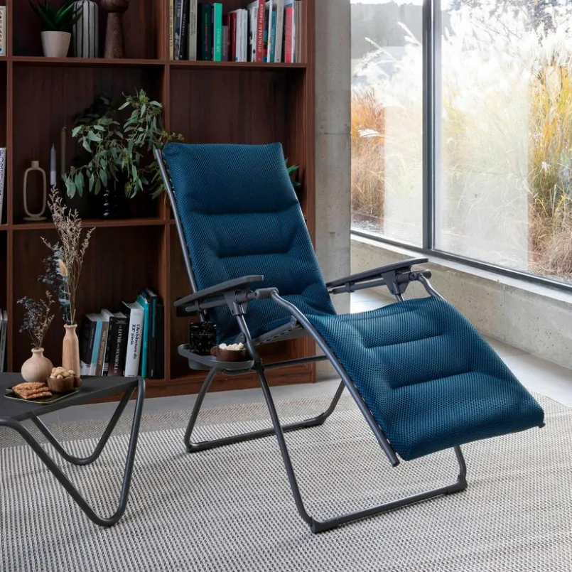 Gartenstühle|Lafuma Mobilier Relaxsessel Evolution, basalt Bleu
