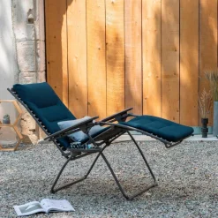 Gartenstühle|Lafuma Mobilier Relaxsessel Evolution, basalt Bleu