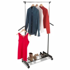 Haku Garderobenständer & -Haken-Rollgarderobe Terrassa Schwarz