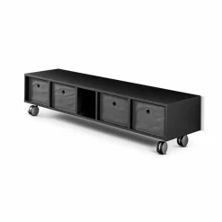 Puris Waschbeckenunterschränke|Badzubehör-Rollwagen Rounds Cosmos Grey