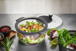 Küchenutensilien|GEFU Salatschleuder Rotare 3tlg. Klar