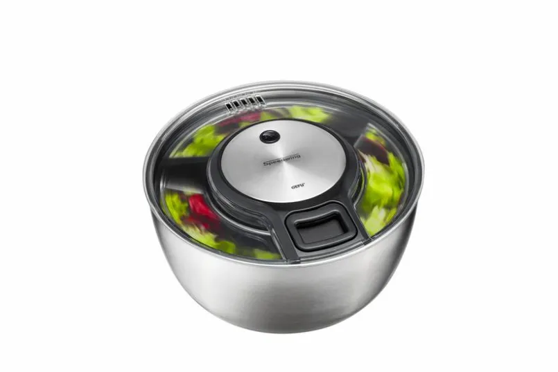 Küchenutensilien|GEFU Salatschleuder Speedwing Silber