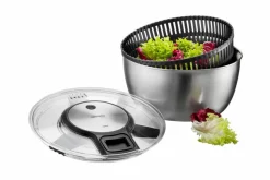 Küchenutensilien|GEFU Salatschleuder Speedwing Silber
