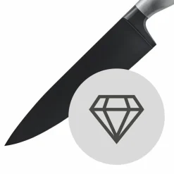 WMF Schneidwaren-Santokumesser Ultimate 18,5 cm Schwarz