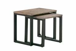 WOLFMÖBEL Couchtische-2-Satztisch Boston 5061 Braun