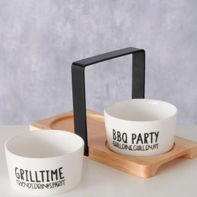 Schale Grillhouse 3tlg.<BOLTZE Clearance