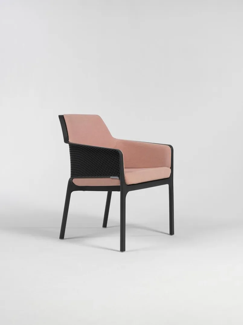 Nardi Gartenstuhl-Auflagen-Schalenkissen Relax Net Lounge 62,5 x 57 cm Rosa