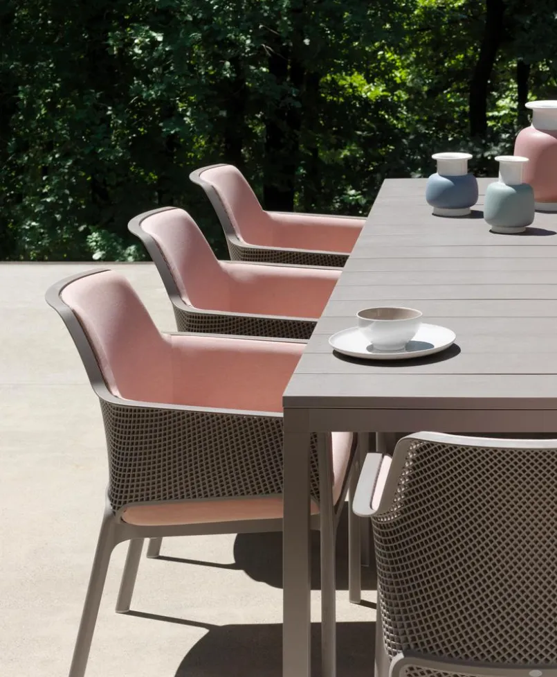 Nardi Gartenstuhl-Auflagen-Schalenkissen Relax Net Lounge 62,5 x 57 cm Rosa