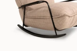 Sessel|designwerk Schaukelsessel Fluffy Taupe