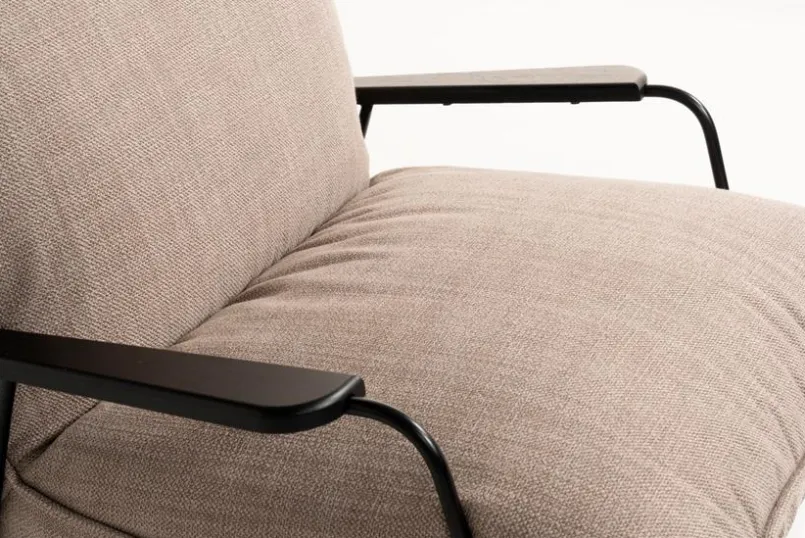 Sessel|designwerk Schaukelsessel Fluffy Taupe
