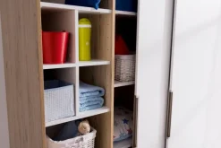 Paidi Kinderzimmer Schränke|Kinderzimmer Schränke-Schiebetürenschrank Fionn 164 x 207 cm Eiche / Weiß