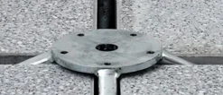 Schirmständer|Glatz Schirmkreuz M4, 120 kg Silber