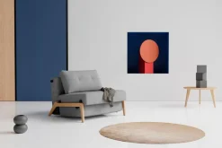 INNOVATION LIVING Schlafsofas|Sessel-Schlafsessel Cubed 90 Eiche Granit
