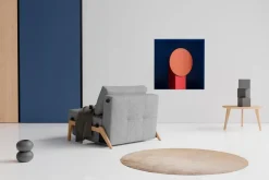 INNOVATION LIVING Schlafsofas|Sessel-Schlafsessel Cubed 90 Eiche Granit