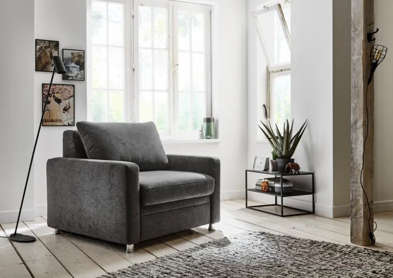 ComfortPlan Schlafsofas|Sessel-Schlafsessel Puzzle Black