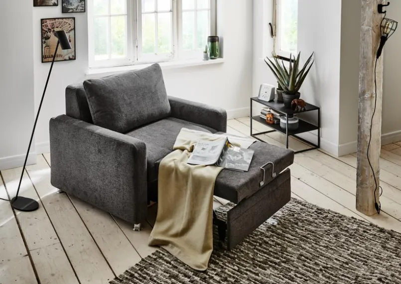 ComfortPlan Schlafsofas|Sessel-Schlafsessel Puzzle Black