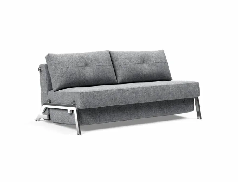 INNOVATION LIVING Schlafsofas|Schlafsofas-Schlafsofa Cubed Chrom Granit
