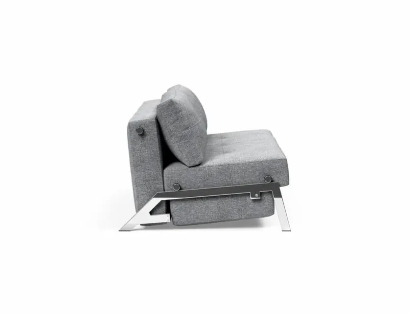 INNOVATION LIVING Schlafsofas|Schlafsofas-Schlafsofa Cubed Chrom Granit
