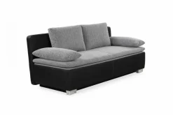 Schlafsofas|Schlafsofas-Schlafsofa Duett Grau / Schwarz