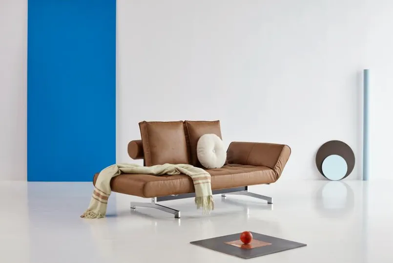 INNOVATION LIVING Schlafsofas|Schlafsofas-Schlafsofa Ghia Chrom Brown