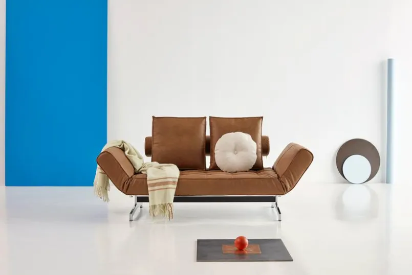 INNOVATION LIVING Schlafsofas|Schlafsofas-Schlafsofa Ghia Chrom Brown