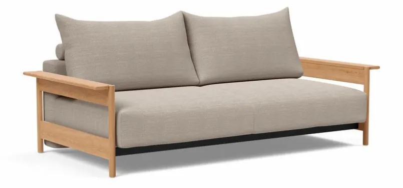 INNOVATION LIVING Schlafsofas|Schlafsofas-Schlafsofa Malloy Wood Gravel