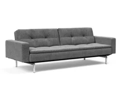 INNOVATION LIVING Schlafsofas|Schlafsofas-Schlafsofa mit Armlehnen Dublexo Chrom Charcoal