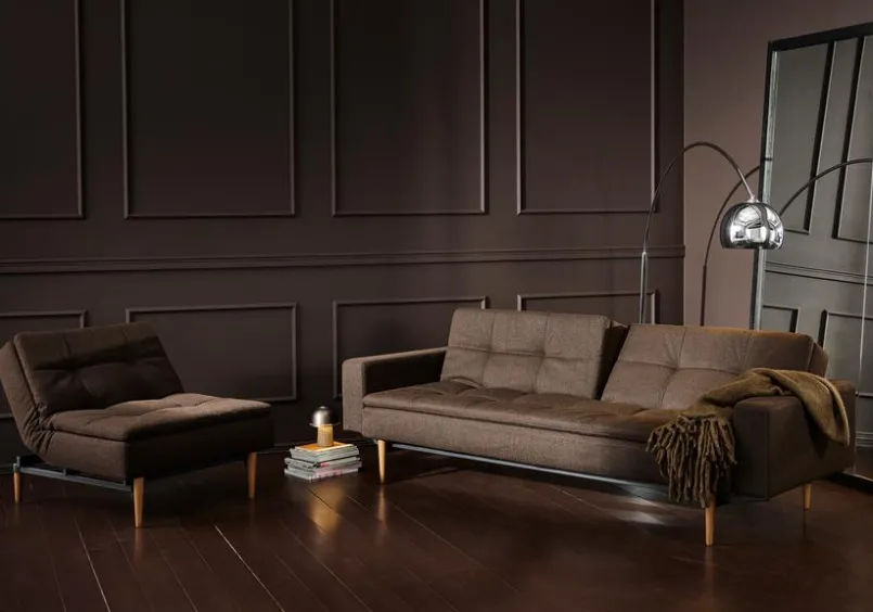Schlafsofa mit Armlehnen Dublexo Styletto hell<INNOVATION LIVING Outlet