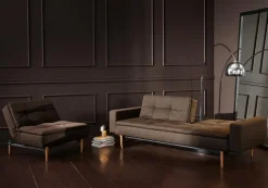 Schlafsofa mit Armlehnen Dublexo Styletto hell<INNOVATION LIVING Outlet