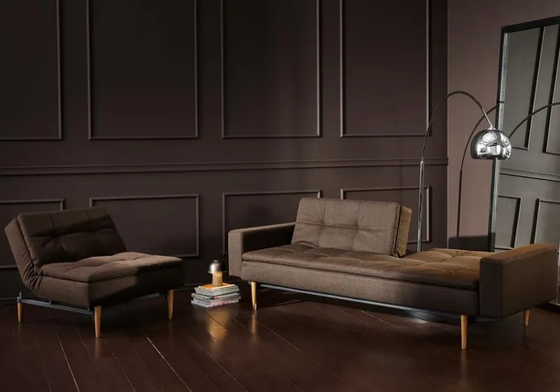 Schlafsofa mit Armlehnen Dublexo Styletto hell<INNOVATION LIVING Outlet