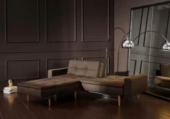 Schlafsofa mit Armlehnen Dublexo Styletto hell<INNOVATION LIVING Outlet