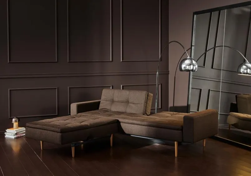 Schlafsofa mit Armlehnen Dublexo Styletto hell<INNOVATION LIVING Outlet
