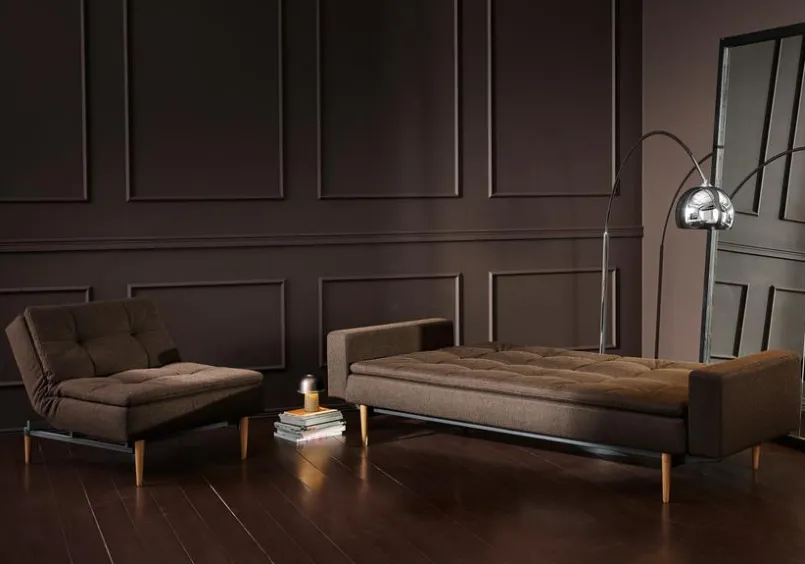 Schlafsofa mit Armlehnen Dublexo Styletto hell<INNOVATION LIVING Outlet