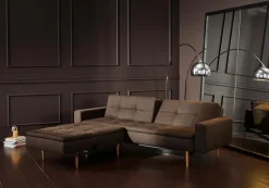 Schlafsofa mit Armlehnen Dublexo Styletto hell<INNOVATION LIVING Outlet