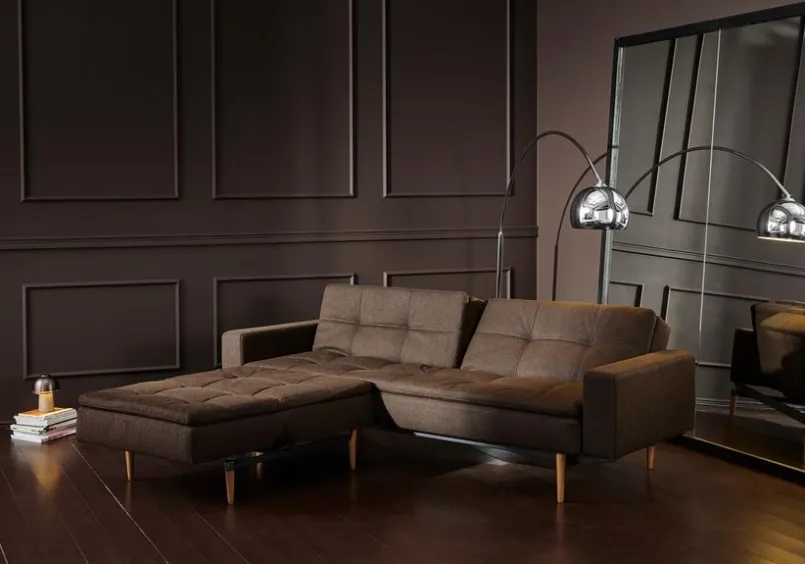 Schlafsofa mit Armlehnen Dublexo Styletto hell<INNOVATION LIVING Outlet