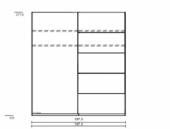 CASEDO Schlafzimmer-Komplettsets-Schlafzimmer-Set Burgos 3tlg. Eiche