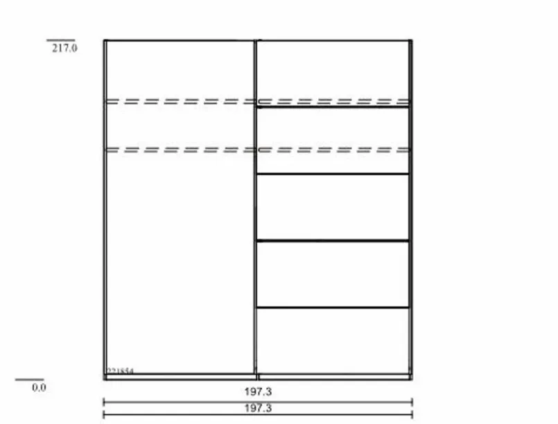 CASEDO Schlafzimmer-Komplettsets-Schlafzimmer-Set Burgos 3tlg. Eiche