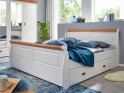 Schlafzimmer-Komplettsets|G+K Schlafzimmer-Set Hombre 4tlg. Kiefer Weiß