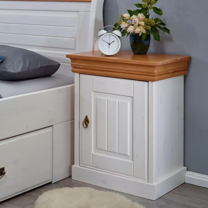Schlafzimmer-Komplettsets|G+K Schlafzimmer-Set Hombre 4tlg. Kiefer Weiß