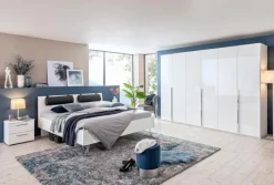 rauch ORANGE Schlafzimmer-Komplettsets-Schlafzimmer-Set Montclar-Extra 4tlg. Weiß / Hochglanz