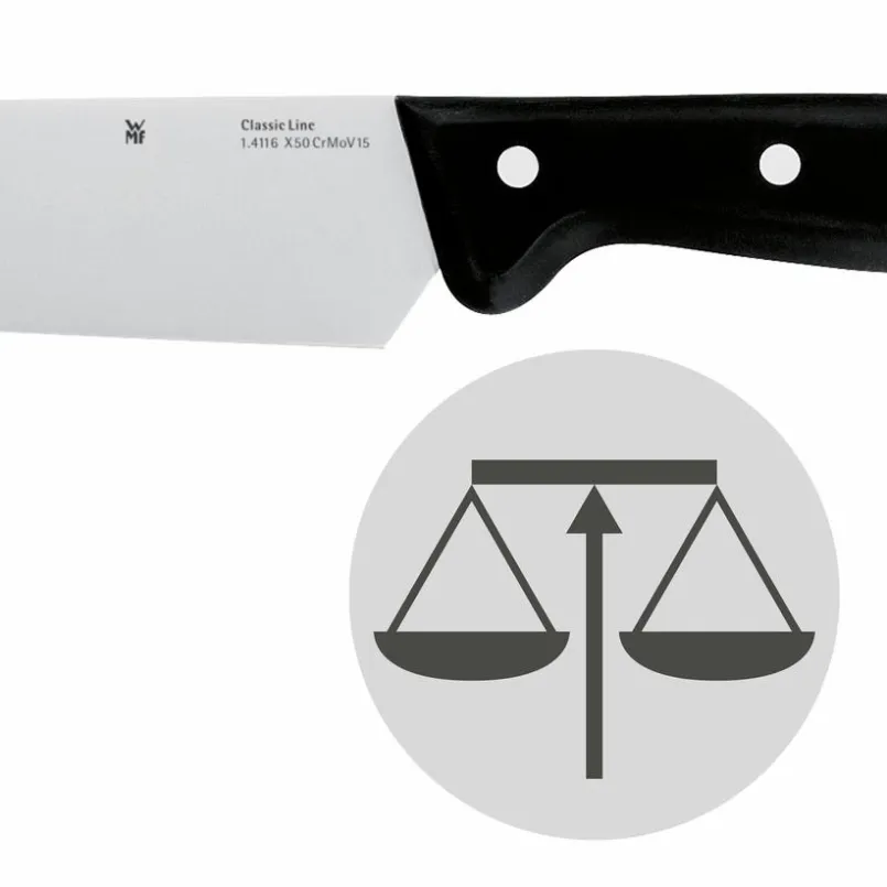 WMF Schneidwaren-Schälmesser Classic Line 16 cm Schwarz