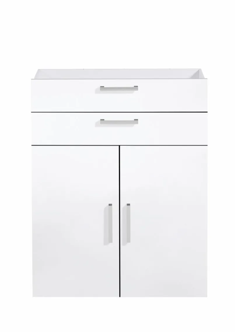FMD Büroschränke & Regale|Büromöbel-Serien-Schrankzubehör-Set Calvia Weiß