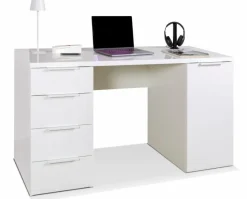 Schreibtische|Composad Schreibtisch Espresso Weiß