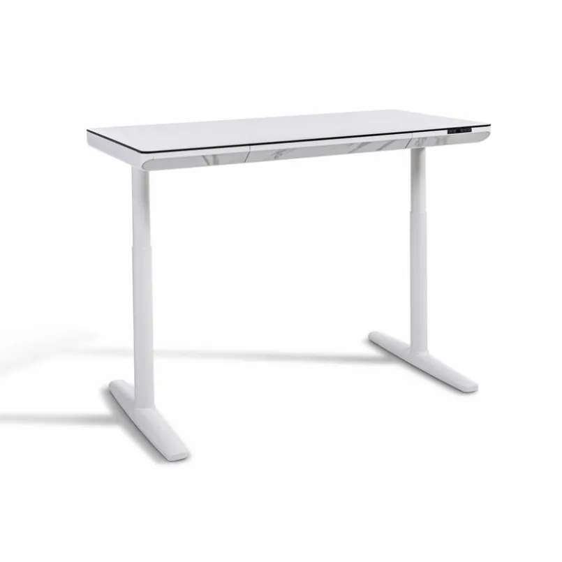 Schreibtische|BOOOM Schreibtisch elektrisch Avila 140 x 70 cm Weiß