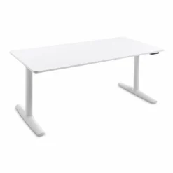 Schreibtische|BOOOM Schreibtisch elektrisch Cordoba 160 x 80 cm Weiß