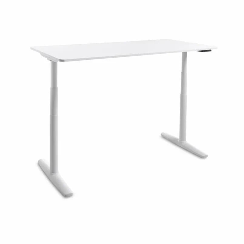 Schreibtische|BOOOM Schreibtisch elektrisch Cordoba 160 x 80 cm Weiß
