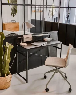 Schreibtische|Kave Home Schreibtisch Foreman Schwarz