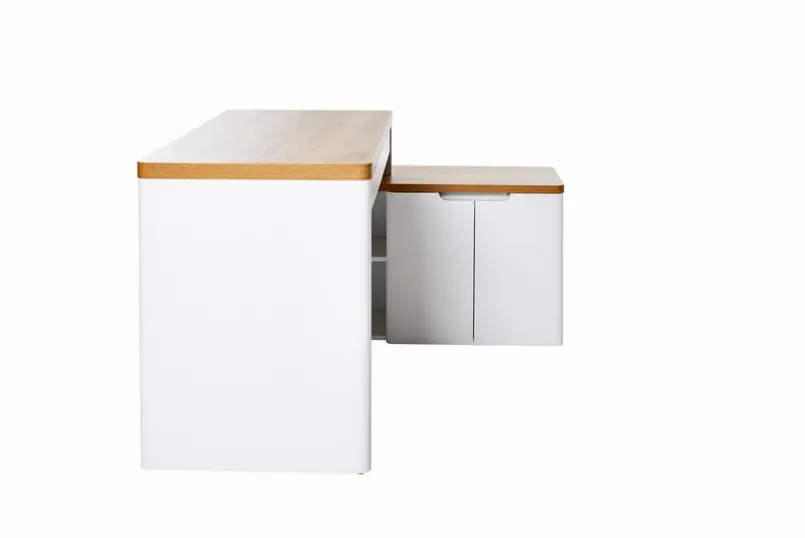 Jahnke Schreibtische-Schreibtisch Libre C 155 E Weiß